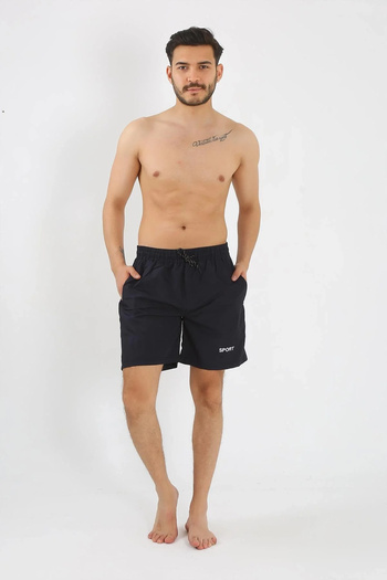 emosavm Fashion Men's Navy Blue Swim Shorts
