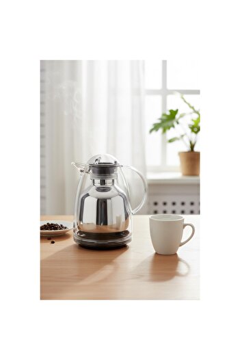 Hangora 1 Liter Acrylic Transparent Tea Thermos Keeps Hot for 12 Hours and Cold for 24 Hours
