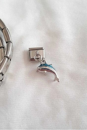 Lynare Italian Charm Bracelet Charm Lucky Dolphin Model 1 Piece