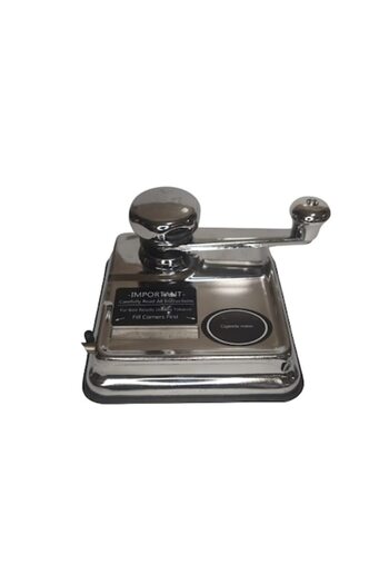 OEM VERSAGO hand crank tobacco injector, stainless steel, for 8 mm tubes