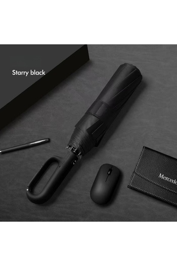 Choice black Ring Buckle Design 20 Rib Fully Automatic Umbrella for Men Folding Extra Large Strong Strong W