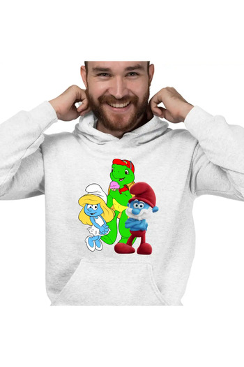 OEM Men's Hoodie Franklin Smurfs Papa Smurf Smurfette