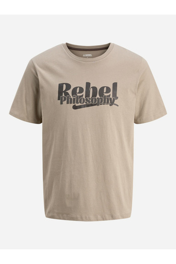 REBEL By Styli JREBRAKIM Slogan Regular Fit T-Shirt
