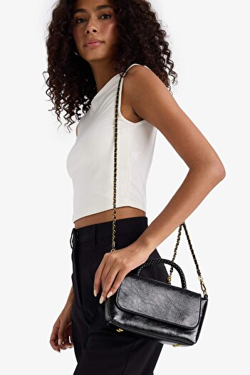 DeFacto Women's Faux Leather Crossbody Bag F1583Axns