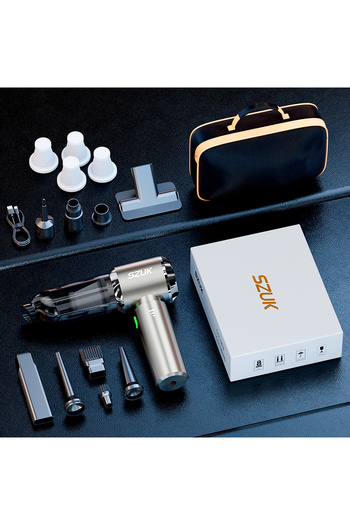 Choice Max Silver 4hapa bag SZUK C012MAX Car Vacuum Cleaner Strong Suction Cleaning Mini Machine Wireless P