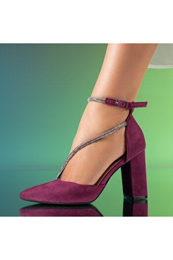 BMoD Purple suede women's heeled shoes MOD09998