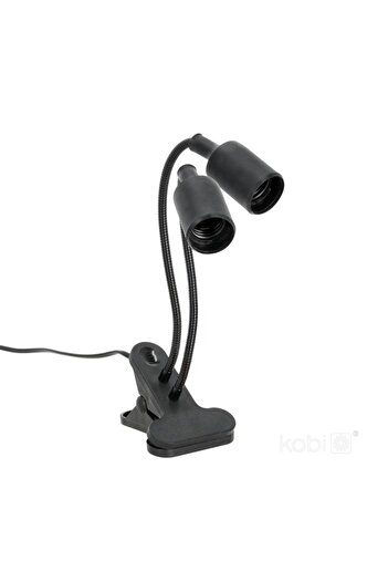 Kobi Plant lamp PLANTY, 2xE27, black, Design