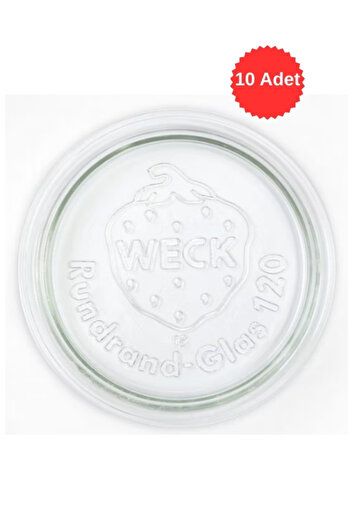 Weck Diameter 120 Glass Jar Lid (10 Pieces)