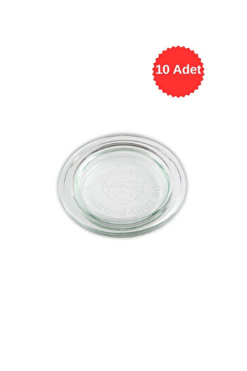 Weck Diameter 60 Glass Jar Lid (10 Pieces)