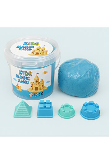 TSUMAB Kids Magic Sand Play Set with Molds – Blue