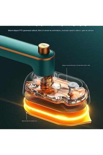 OEM Portable and Foldable Steam Iron, Ideal for Travel, Green
