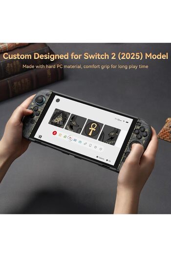 GeekShare Protective Case Compatible with Switch 2, Hard PC Slim Dockable Shell Cover