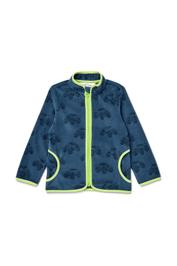 Tchibo Children's Fleece Jacket, Truck, All over Print