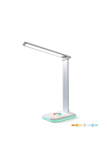 Kobi LED desk lamp NOBLITE RGB, 7W, warm/neutral/cold light, dimmable, white,