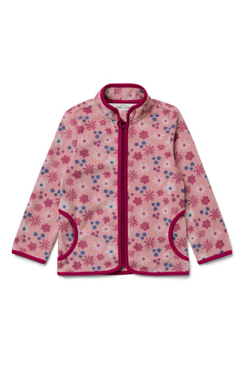 Tchibo Children's Fleece Jacket, Floral, Fully Printed