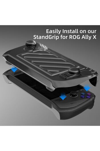 Skull & Co. Stand Grip GripCase Front Cover Bundle for ROG Ally X: Protective Case with Textured Gri