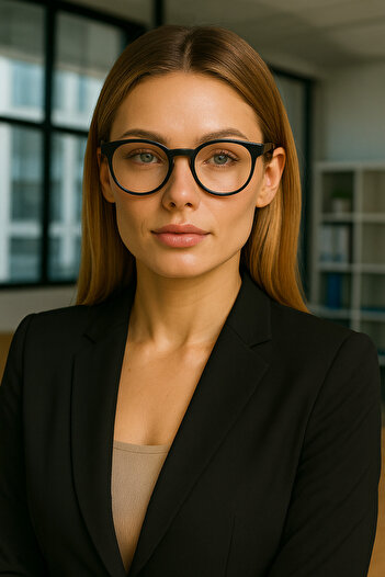 Eyesofia Petts Unisex Black Rimmed Blue Block Blue Light Filter Glasses
