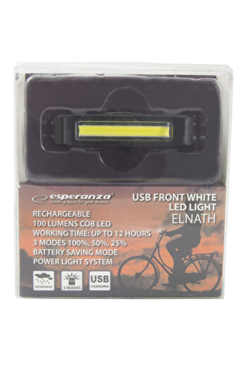 ESPERANZA Front bicycle light USB Elnath