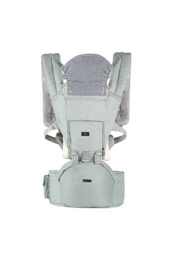 Cangaroo Ergonomic baby carrier with hood and rigid base Ivy Green