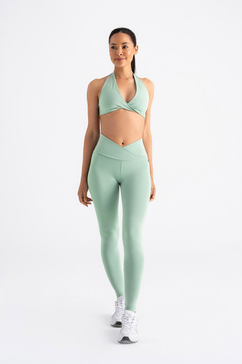 GYMXPRO Cross Waist Detailed Sports Leggings