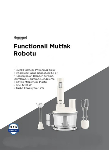HOMEND Functionall 2850H Food Processor White
