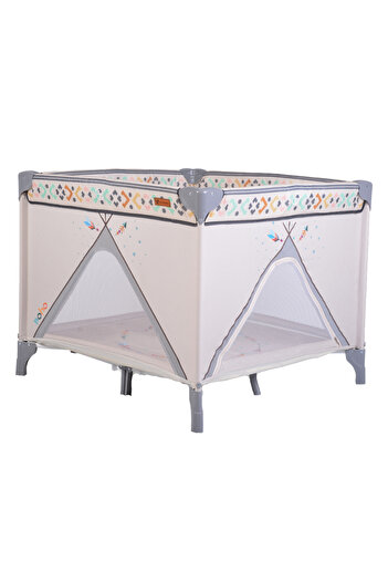 Cangaroo Foldable playpen Boho Beige 99x99 cm