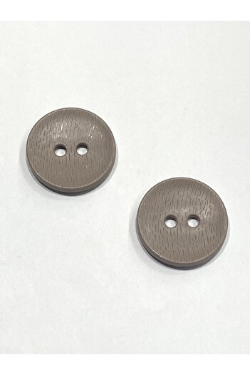 karantuhafiye Giant Size Plastic Button / Sports Coat Cardigan Button / Set of 2 / 4.7 cm / Mink