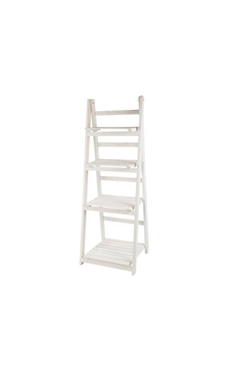 KESNUP 4-tier flower stand/shelf for flat pots, White