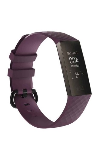 Edman Bracelet Strap for Fitbit Charge 3 / 4, size S, Purple
