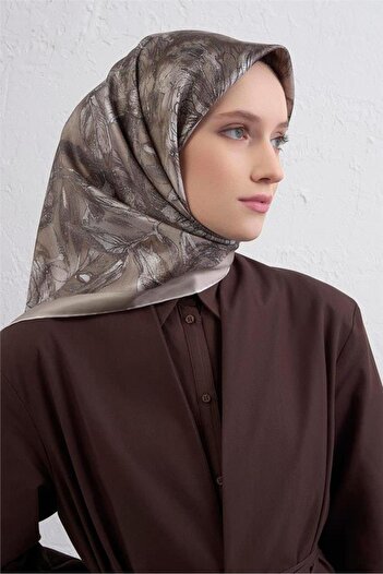Armine Φουλάρι Sura Pure Silk 9409 - 83 Κρεμ Μικτό Σχέδιο