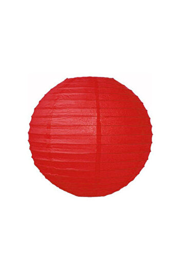 ToptanPasaj Decorative Chinese Lantern - Paper Lamp - Red