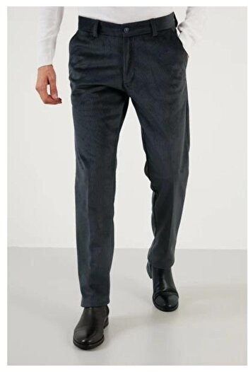 CLASSİCS MEN Captiva Men's Relaxed Fit High Quality Classic Winter Thick Fleece Lined Thermal Velvet Pants Dad