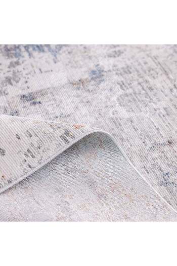 Danube Home Zena Textured Solid Rug Multi-Color 240x340cm – Soft Polyester, Vintage Charm, Modern Style