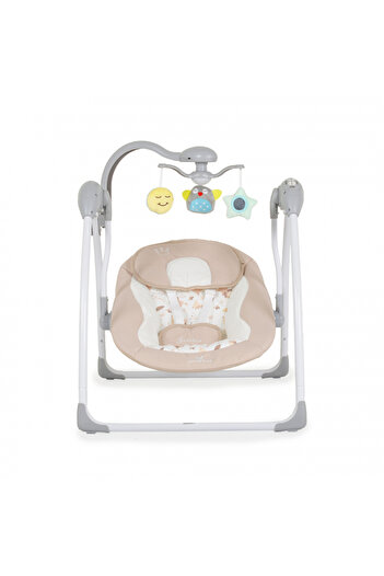 Cangaroo Foldable electric swing with remote control and carousel Jessica Beige