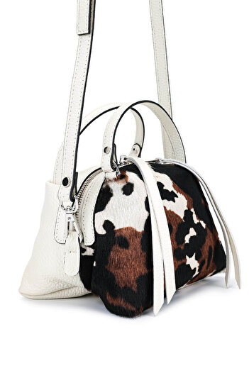 Ripani Women's Genuine Leather White Shoulder Bag