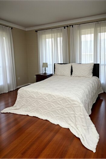 VESSİNOHOME Orion Series Wellsoft Double Bedspread Set 230×250 + 2 Pillowcases Blanket
