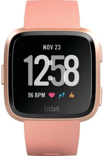 Edman Bracelet Strap for Fitbit Versa / Versa 2, size S, Peach