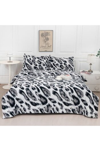 Casa de Vis Set lenjerie de pat dublu, Online, cocolino, 4 piese, cu elastic, 200 x 180 cm