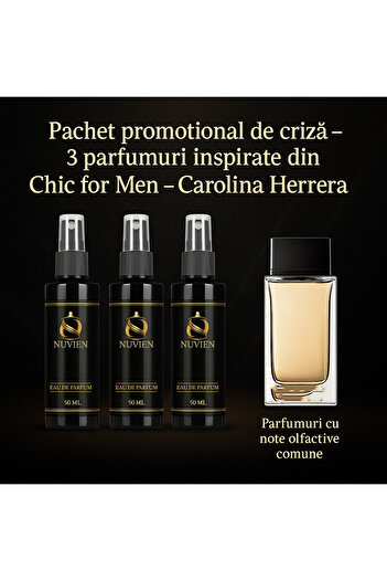 Nuvien Set of 3 Perfumes 50ml – Inspired by Gentleman Society Extreme G.