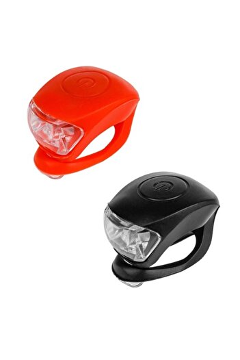 SHOPIENS Set 2 lights for bicycle with flashing-fixed-steady-off function Shopiens®, silicone