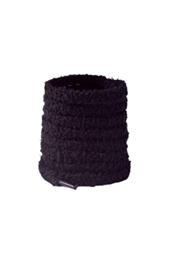 KESNUP Set de 2 șireturi pufoase de pluș, 120 cm, Negre