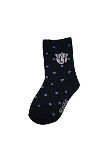 transformers Boys' black socks