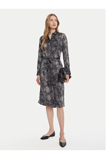 Calvin Klein Rochie tip cămașă pentru femei LV044C060G Multicoloră