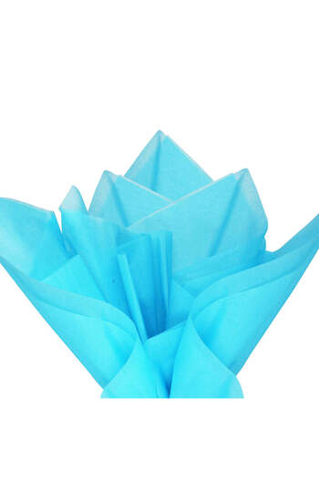 Papette Set of 100 pieces Tissue paper 17g TURQUOISE - 50 x 75cm