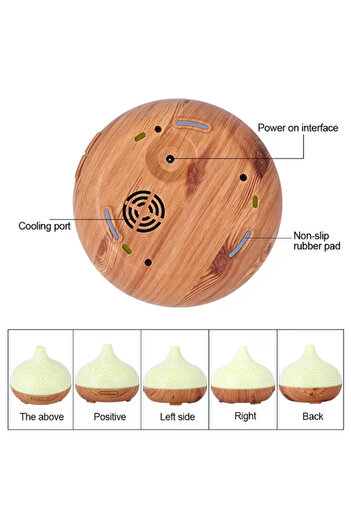 STBON Essential Oil Diffuser 550ml Ultrasonic 3D LED Design