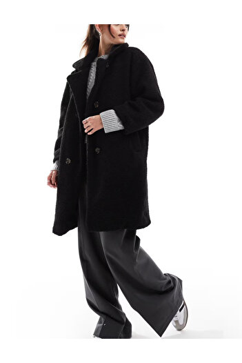 DTTECH DTT fur coat, black