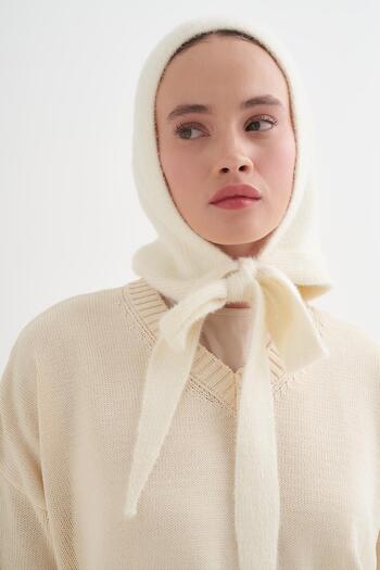 carell Knit Balaclava Beanie Headgear Pearl