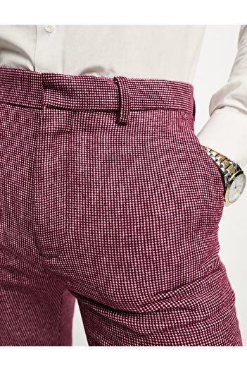 ASOS suit trousers, cherry