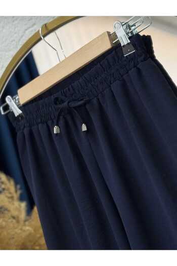 BEYAZTOPTAN Women's Aerobine Pants with Belt and Elastic Waist
