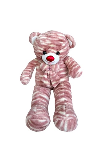 velve Noble teddy bear, with bow tie, Height 74 cm, Pink